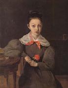 Portrait de Mademoiselle Octavie Sennegon (mk11) Jean Baptiste Camille  Corot